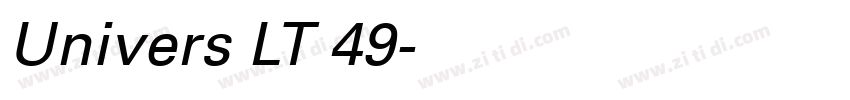 Univers LT 49字体转换 Univers LT 49字体转换